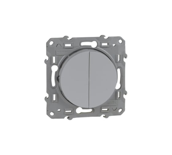 Переключатель Systeme Electric Odace Белый 2-клавишный SE S52R213 1