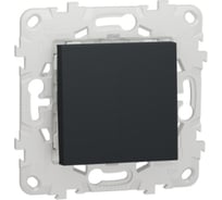 Переключатель Systeme Electric Unica New Антрацит 2-клавишный, 2 х сх. 6 NU521354