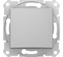 Переключатель Systeme Electric Sedna Алюминий 1-клавишный 10А сх.6 SE SDN0400160