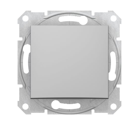 Переключатель Systeme Electric Sedna Алюминий 1-клавишный 10А сх.6 SE SDN0400160 1