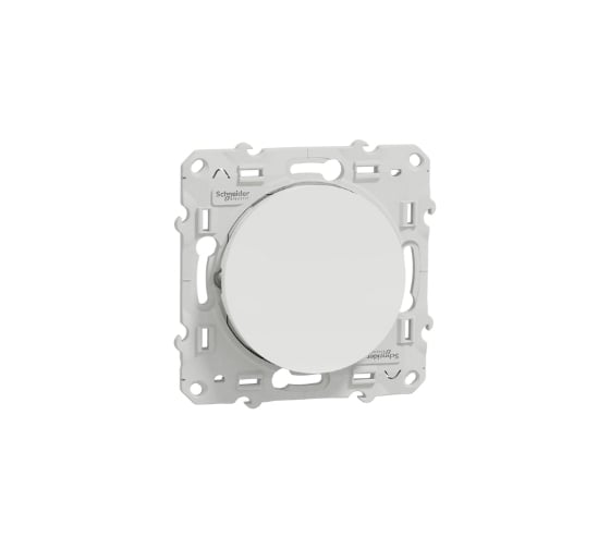 Переключатель Systeme Electric Odace Белый 1-клавишный SE S52R203