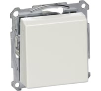Розетка Systeme Electric Merten SM Белый глянец с заземлением, с крышкой безвинтовой зажим SE MTN2311-0319