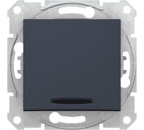 Переключатель Systeme Electric Sedna Графит 1-клавишный с подсветкой 10A, 250В сх.6 SE SDN1500170