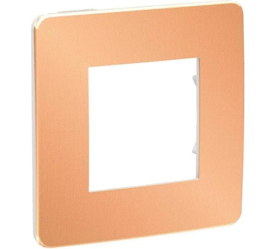 1-ая рамка Systeme Electric Unica Studio Медь/Белая SE NU280257 1
