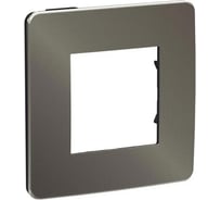 1-ая рамка Systeme Electric Unica Studio Никель/Антрацит SE NU280253