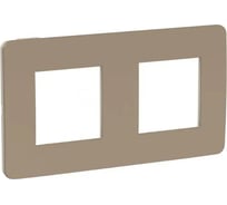 2-ная рамка Systeme Electric Unica Studio Песочная/Бежевая SE NU280427