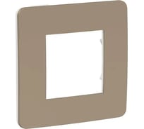 1-ая рамка Systeme Electric Unica Studio Песочная/Белая SE NU280226