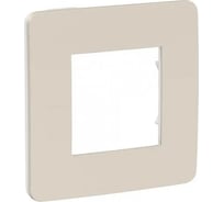 1-ая рамка Systeme Electric Unica Studio Шампань/Белая SE NU280224