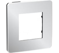 1-ая рамка Systeme Electric Unica Studio Хром/Антрацит SE NU280256