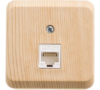 Компьютерная розетка Systeme Electric Этюд наружная Сосна RJ45 кат.5E SE KOMA-001D