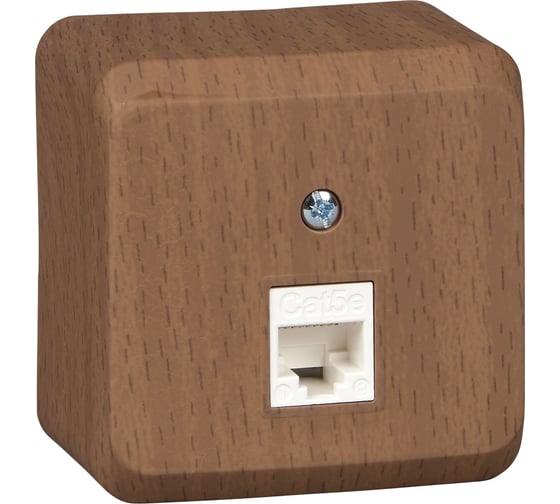 Компьютерная розетка Systeme Electric Этюд наружная Бук RJ45 кат.5E SE KOMA-001T