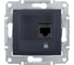 Компьютерная розетка Systeme Electric Sedna Графит 1-ая RJ45 кат. 5e UTP SE SDN4300170 1