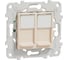 Компьютерная розетка Systeme Electric Unica New Бежевый RJ45, двойная, кат. 6 UTP NU542444 1
