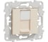 Компьютерная розетка Systeme Electric Unica New Бежевый RJ45, одиночная кат. 6 UTP NU541544 1
