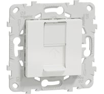 Компьютерная розетка Systeme Electric Unica New Белый RJ45, одиночная кат. 6 UTP NU541518