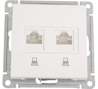 Компьютерная розетка Systeme Electric Wessen 59 Белый 2-ая RJ45 кат.5e SE RSI-251KK5E-1-86