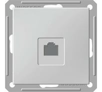 Компьютерная розетка Systeme Electric Wessen 59 Матовый хром 1-ая RJ45 кат.5e SE RSI-152K5E-5-86