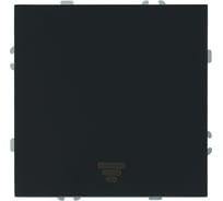 Выключатель 1-клавишный самовозвратный STEKKER Эмили механизм, 250В, 10А, RSW10-5112-05, черный уголь, soft touch 50326