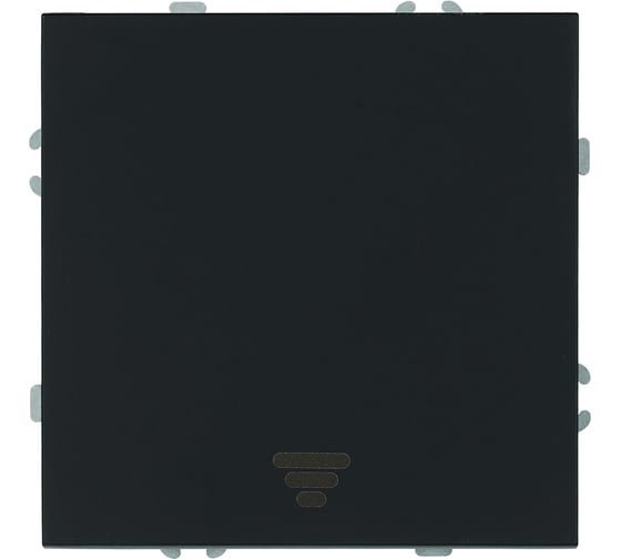 Выключатель 1-клавишный самовозвратный STEKKER Эмили механизм, 250В, 10А, RSW10-5112-05, черный уголь, soft touch 50326