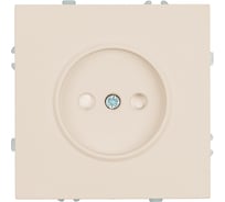 Розетка 1-местная STEKKER Эмили с защитными шторками, механизм, без заземления, 250В, 16А, кашемир, soft touch RST16-5109-08, 49902