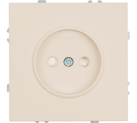 Розетка 1-местная STEKKER Эмили с защитными шторками, механизм, без заземления, 250В, 16А, кашемир, soft touch RST16-5109-08, 49902 1
