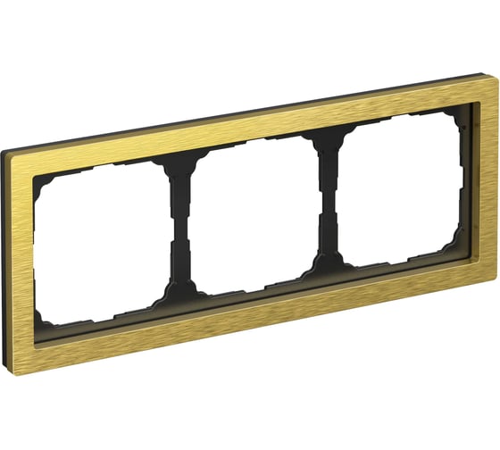 Рамка Systeme ElectricARTGALLERY PURE 3-постовая, металл, золото GAL312403
