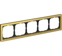 Рамка Systeme ElectricARTGALLERY PURE 5-постовая, металл, золото GAL312405