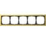 5-постовая рамка Systeme Electric ArtGallery PURE Металл, Золото GAL312405 2