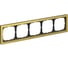 5-постовая рамка Systeme Electric ArtGallery PURE Металл, Золото GAL312405 1