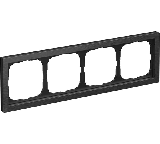 Рамка Systeme ElectricARTGALLERY PURE 4-постовая, металл, оникс GAL312304