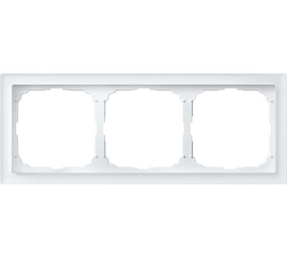 Рамка Systeme ElectricARTGALLERY PURE 3-постовая, органическое стекло, белый GAL320103 1