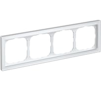 Рамка Systeme ElectricARTGALLERY PURE 4-постовая, органическое стекло, белый GAL320104