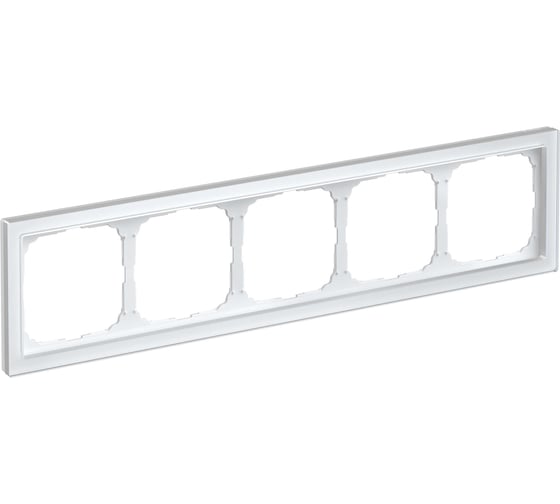 Рамка Systeme ElectricARTGALLERY PURE 5-постовая, органическое стекло, белый GAL320105