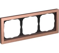 Рамка Systeme ElectricARTGALLERY PURE 3-постовая, металл, медь GAL312503