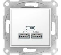 Розетка USB Systeme Electric Sedna Белый 2-ая 2,1А 2x1,05А SE SDN2710221