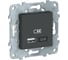 USB розетка Systeme Electric Unica New Антрацит, 2-местная, тип А+С, 5 В, 2400 мА NU501854 1