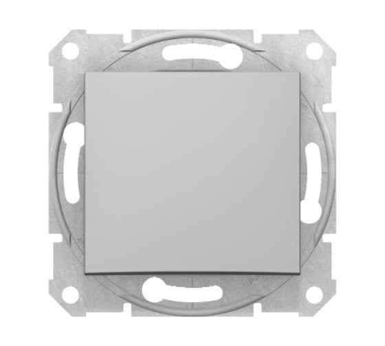 Перекрестный переключатель Systeme Electric Sedna Алюминий 1-клавишный 10А сх.7 SE SDN0500160 1