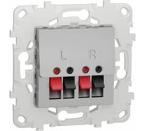 Аудиорозетка Systeme Electric Unica New Алюминий NU548630