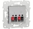 Аудиорозетка Systeme Electric Unica New Алюминий NU548630 1