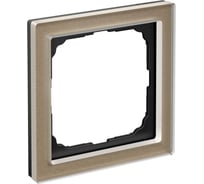 1-постовая рамка Systeme Electric ArtGallery PURE, Органическое стекло, Шампань GAL320501