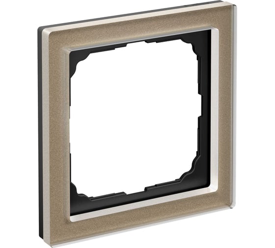 1-постовая рамка Systeme Electric ArtGallery PURE, Органическое стекло, Шампань GAL320501