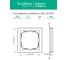 1-постовая рамка Systeme Electric ArtGallery PURE, Органическое стекло, Шампань GAL320501 13