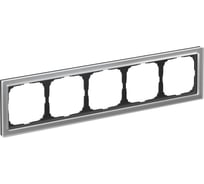 5-постовая рамка Systeme Electric ArtGallery PURE, Органическое стекло, Алюминий GAL320305