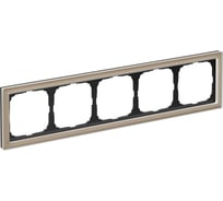 5-постовая рамка Systeme Electric ArtGallery PURE, Органическое стекло, Шампань GAL320505