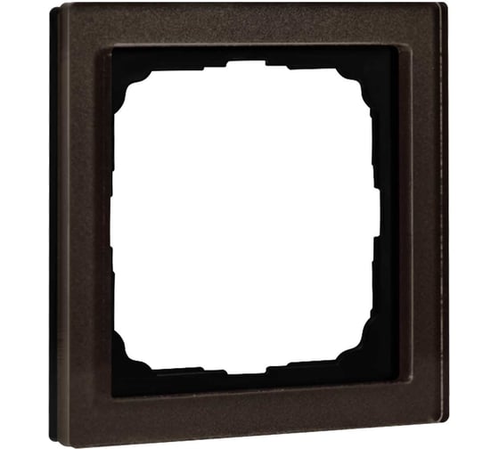 1-постовая рамка Systeme Electric ArtGallery PURE, Органическое стекло, Мокко GAL320601