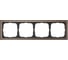 4-постовая рамка Systeme Electric ArtGallery PURE, Органическое стекло, Мокко GAL320604 2