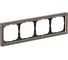 4-постовая рамка Systeme Electric ArtGallery PURE, Органическое стекло, Мокко GAL320604 1