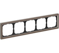 5-постовая рамка Systeme Electric ArtGallery PURE, Органическое стекло, Мокко GAL320605