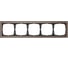 5-постовая рамка Systeme Electric ArtGallery PURE, Органическое стекло, Мокко GAL320605 2