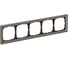 5-постовая рамка Systeme Electric ArtGallery PURE, Органическое стекло, Мокко GAL320605 1